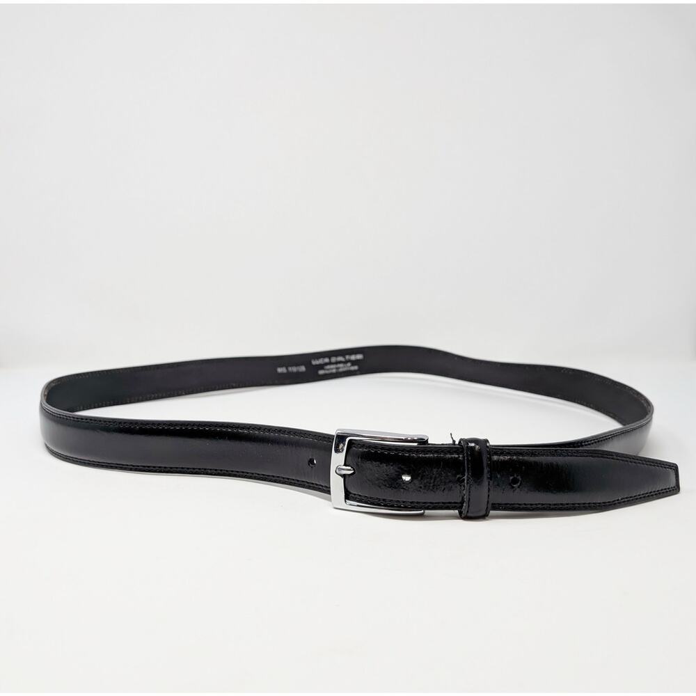 Luca D'Altieri Dress Belt Black Leather Men's 110/125 44